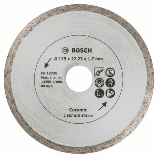 Диамантен диск за рязане на плочки/фаянс , Ø 125 mm / 2607019473